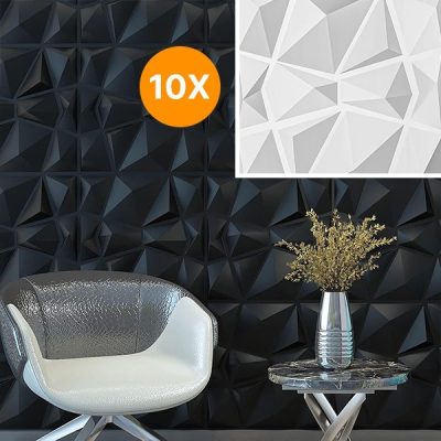 Αυτοκόλλητα τοίχου 3D (10 τεμ.) | TRIWALL