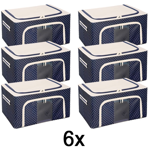 6x Κουτί αποθήκευσης ντουλάπας | STACKBOX
