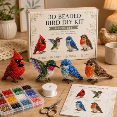 Σετ κατασκευής ζώων με χάντρες DIY (4 τεμ.) | ANIBEAD
